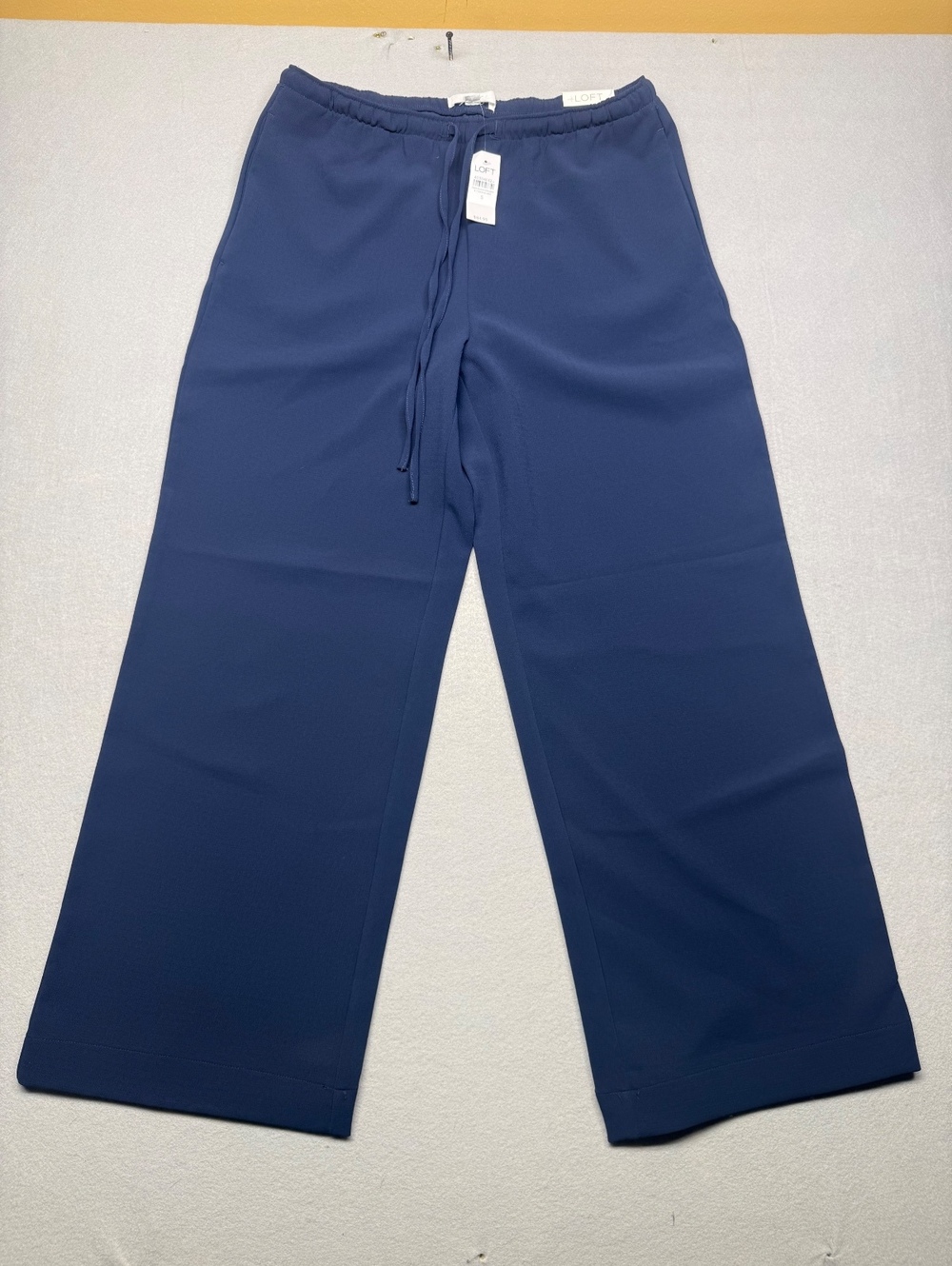 LOFT Wide-Leg Pants Women Small Navy